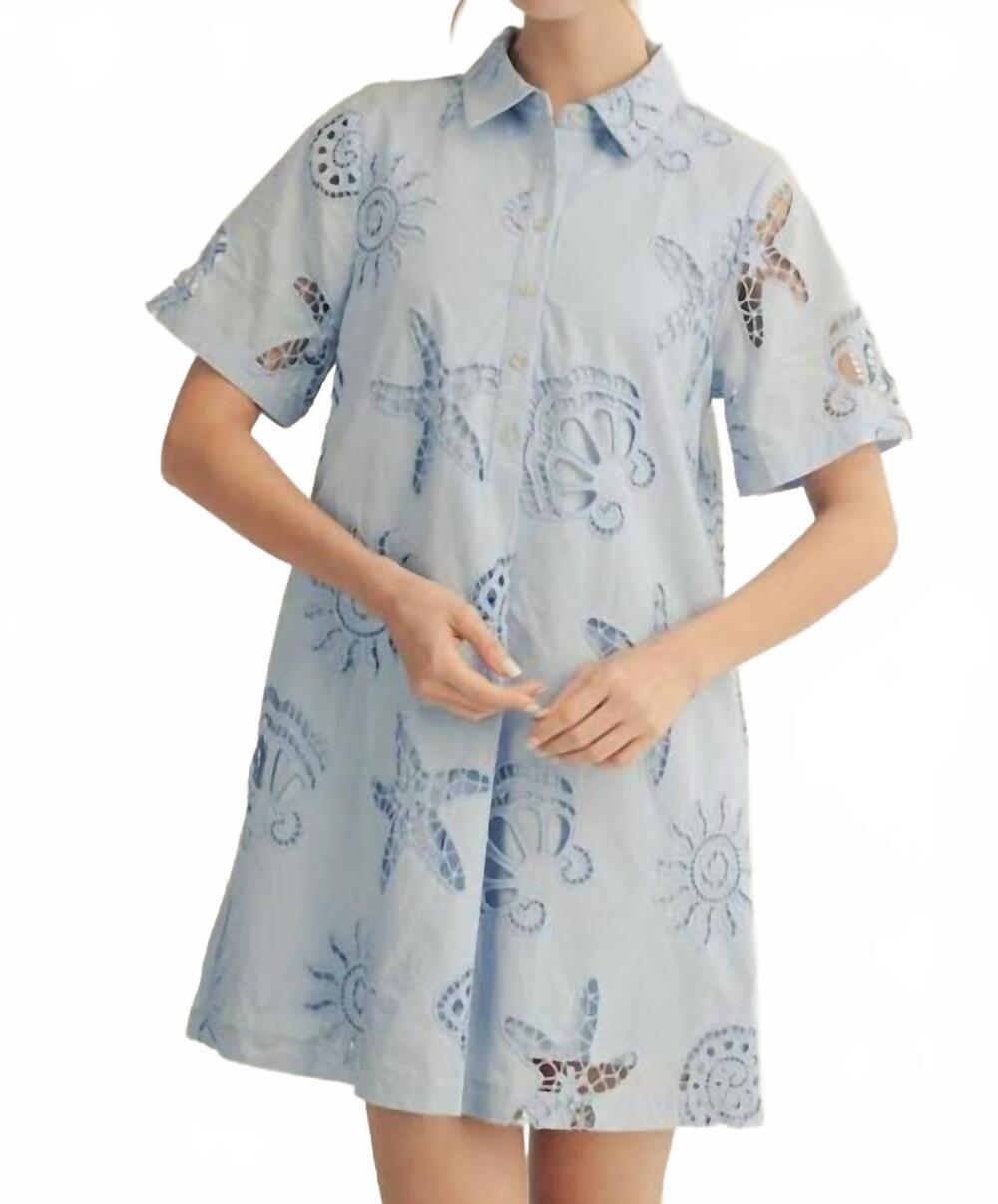 NEW JODIFL women's inlet dress in sky